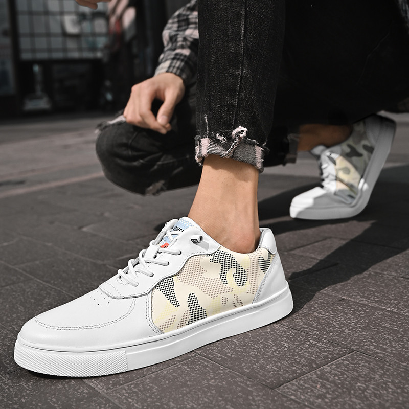 Primăvară Pantofi pentru bărbați de marcă Nou de afaceri Pantofi din piele de lux Pantofi albi de lux La modă, confortabili, pantofi plati, design bărbați negri