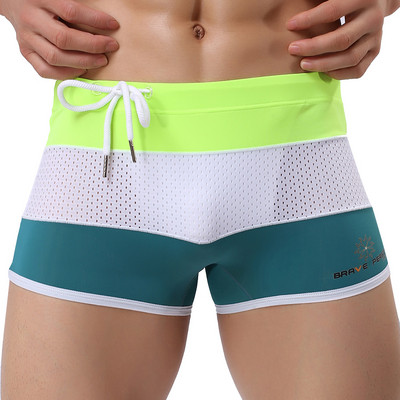 Boxer sexy pentru bărbați Costume de baie Boxer pentru alergare Lenjerie de plajă Lenjerie de corp Trunchi Chiloți de înot Costume de baie cu uscare rapidă Îmbrăcăminte pentru casă
