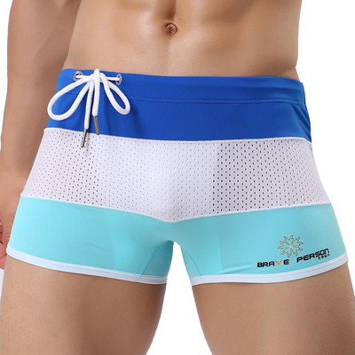 Boxer sexy pentru bărbați Costume de baie Boxer pentru alergare Lenjerie de plajă Lenjerie de corp Trunchi Chiloți de înot Costume de baie cu uscare rapidă Îmbrăcăminte pentru casă