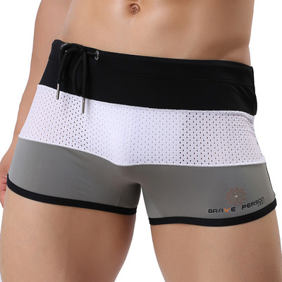 Boxer sexy pentru bărbați Costume de baie Boxer pentru alergare Lenjerie de plajă Lenjerie de corp Trunchi Chiloți de înot Costume de baie cu uscare rapidă Îmbrăcăminte pentru casă