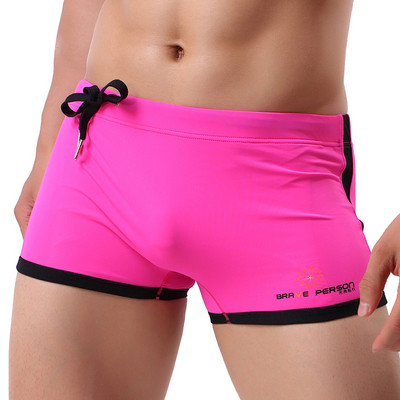 Boxer sexy pentru bărbați Costume de baie Boxer pentru alergare Lenjerie de plajă Lenjerie de corp Trunchi Chiloți de înot Costume de baie cu uscare rapidă Îmbrăcăminte pentru casă