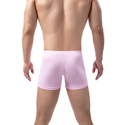 Moda bărbați lenjerie de corp Boxer pentru bărbați, bumbac, cu picioare lungi, chiloți, de înaltă calitate.