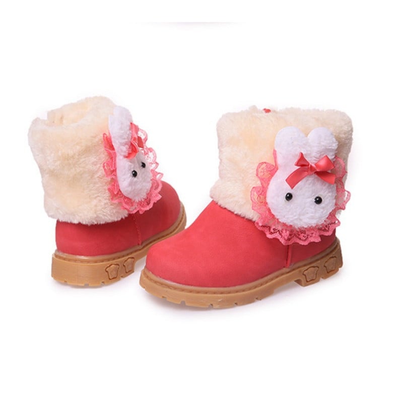 Bota Infantil Menina Roztomilé detské snehové čižmy 2023 Zimné nové teplé dievčenské bavlnené čižmy s plyšovými členkovými čižmami Bavlnené topánočky Dievčenské topánky Botas