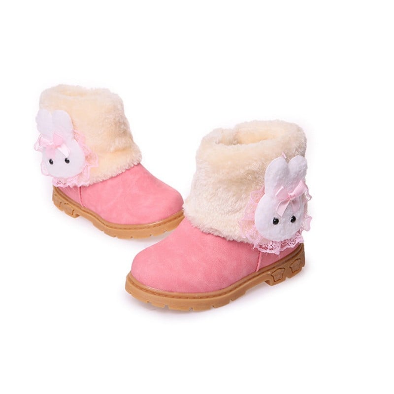 Bota Infantil Menina Roztomilé detské snehové čižmy 2023 Zimné nové teplé dievčenské bavlnené čižmy s plyšovými členkovými čižmami Bavlnené topánočky Dievčenské topánky Botas