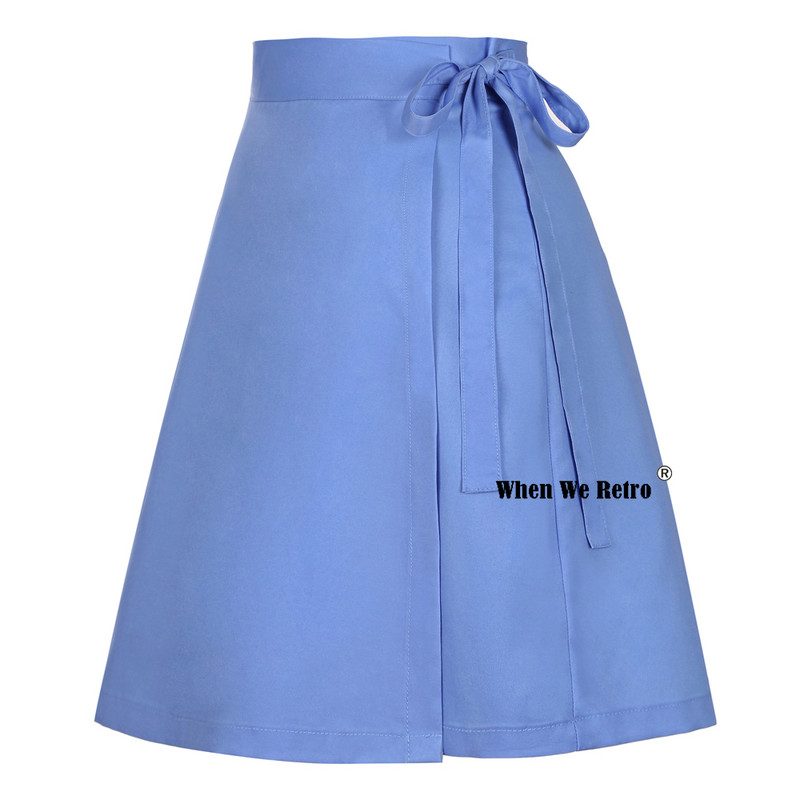 Acoperire Y2K Quick Wrap, care face mai multe sarcini ca fusta perfectă de vară de călătorie SS0015 Mini-fustă de plajă albastră cu șiret