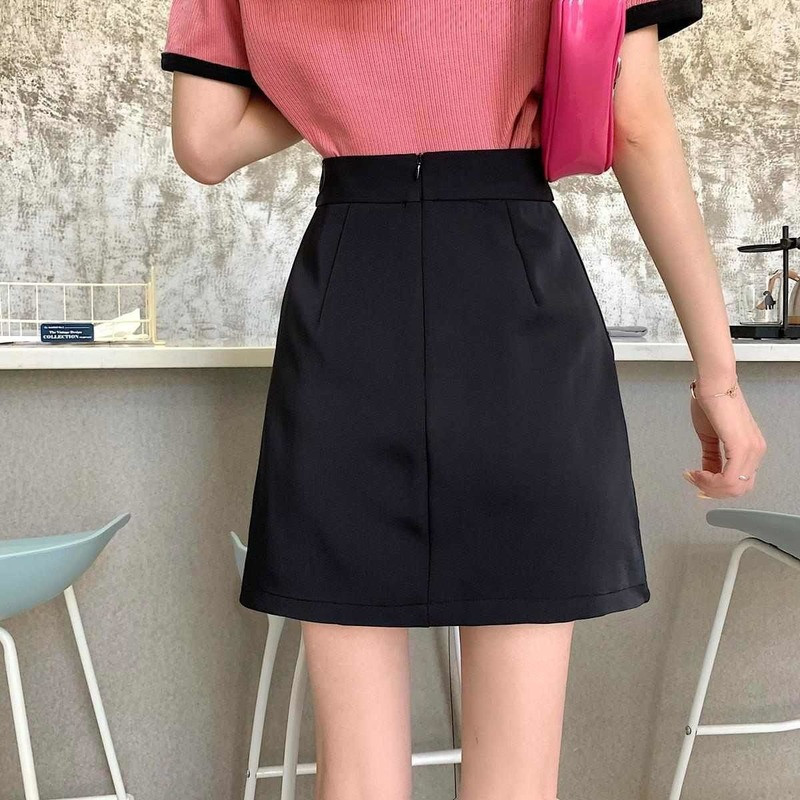 Dámske mini sukne, letné, jednofarebné, asymetrické, módne, univerzálne, pre voľný čas, dovolenku, kórejský štýl, trendy, dámske oblečenie, nepravidelné