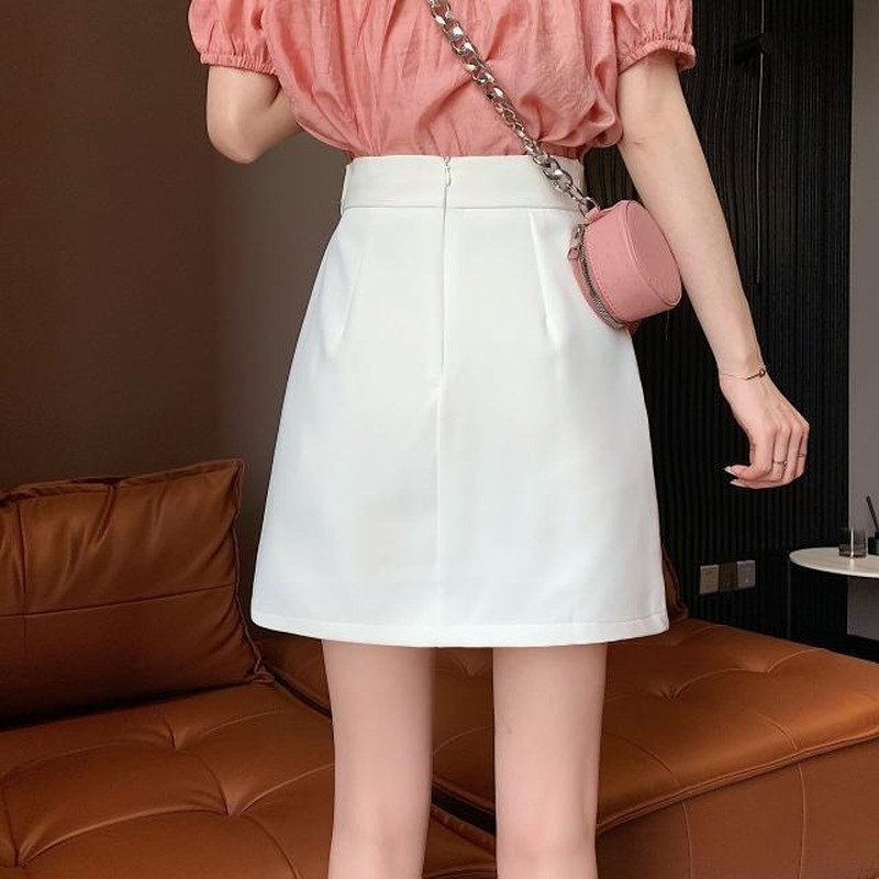 Dámske mini sukne, letné, jednofarebné, asymetrické, módne, univerzálne, pre voľný čas, dovolenku, kórejský štýl, trendy, dámske oblečenie, nepravidelné