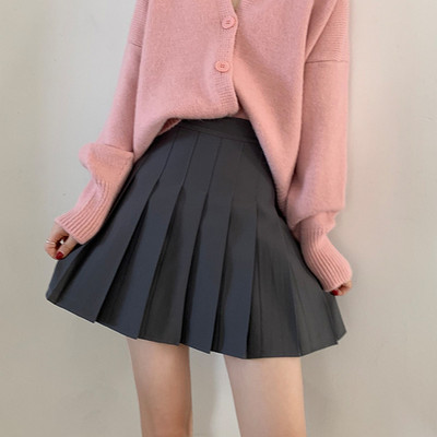 Plisirana suknja Suknja Ženska jesen i zima novog korejskog stila Uska suknja A kroja s visokim strukom