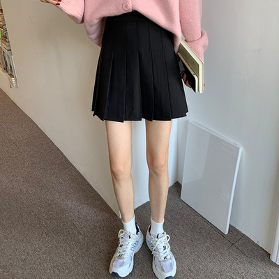 Plisirana suknja Suknja Ženska jesen i zima novog korejskog stila Uska suknja A kroja s visokim strukom