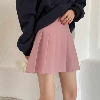 Plisirana suknja Suknja Ženska jesen i zima novog korejskog stila Uska suknja A kroja s visokim strukom