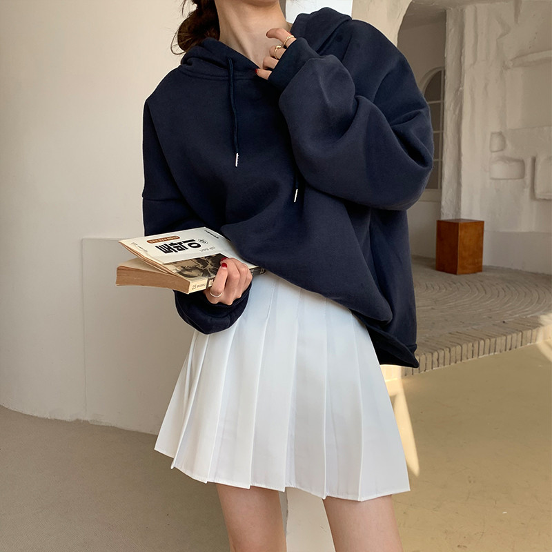 Plisirana suknja Suknja Ženska jesen i zima novog korejskog stila Uska suknja A kroja s visokim strukom