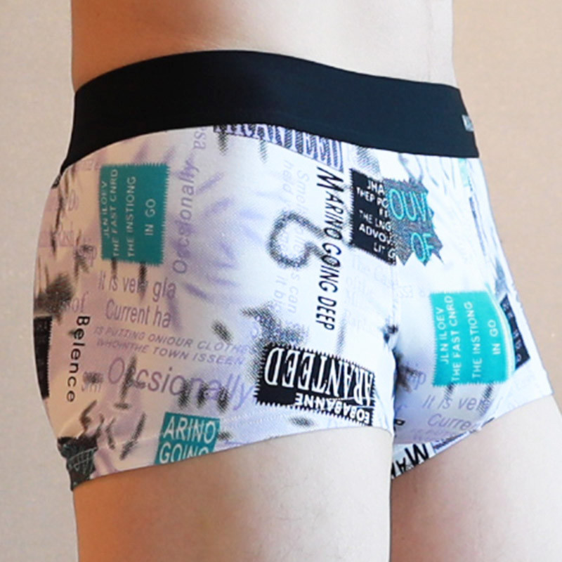 Vyriški apatiniai bokseriniai šortai Orui pralaidžios madingos apatinės kelnaitės U išgaubtas maišelis Sexy Cueca Minkštos vyriškos kelnaitės