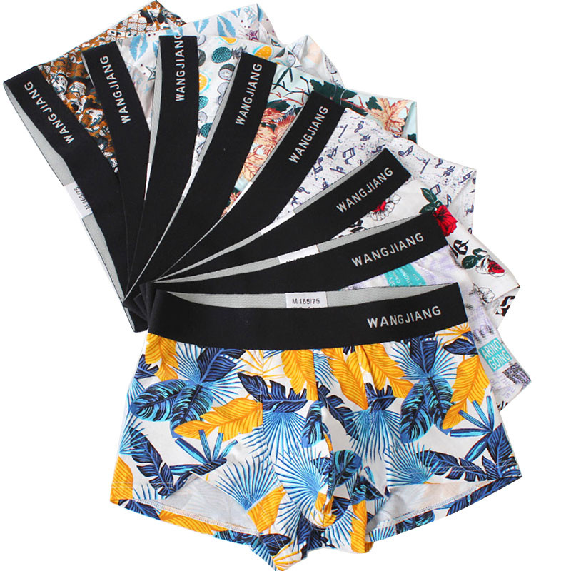 Vyriški apatiniai bokseriniai šortai Orui pralaidžios madingos apatinės kelnaitės U išgaubtas maišelis Sexy Cueca Minkštos vyriškos kelnaitės