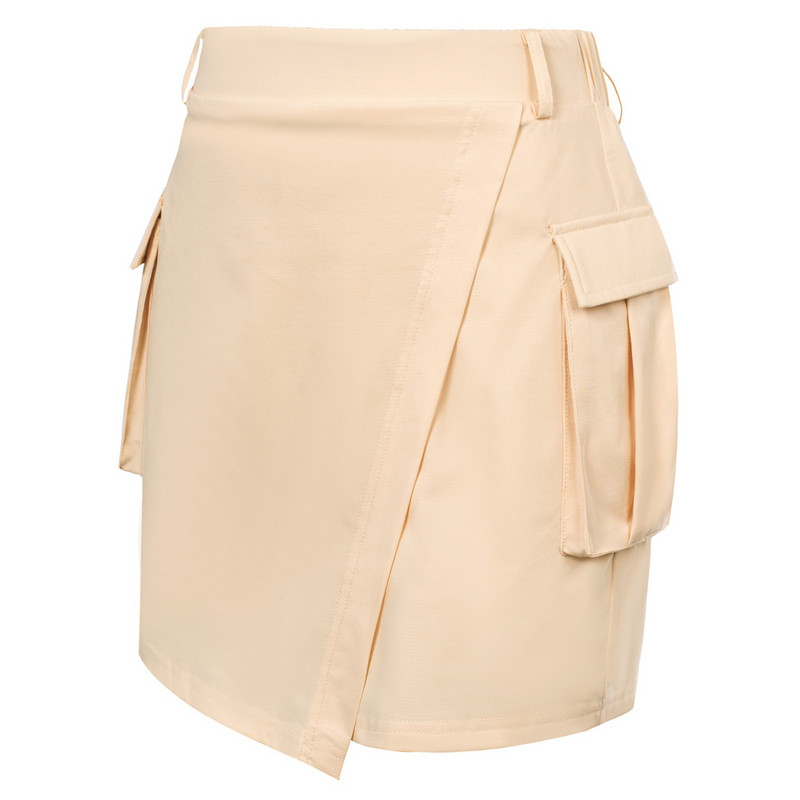 JS Femei cu talie înaltă, sport, fustă de golf, cu pantaloni scurți atașați, cu lungime până la jumătatea coapsei, fustă atletică de tenis cu talie înaltă