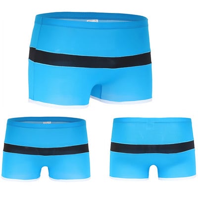 Mäkké sexy super tenké pánske spodné prádlo, ľadovo hodvábne boxerky, priehľadné nízkopodvozkové boxerky, priedušné pánske nohavičky Cueca Homme