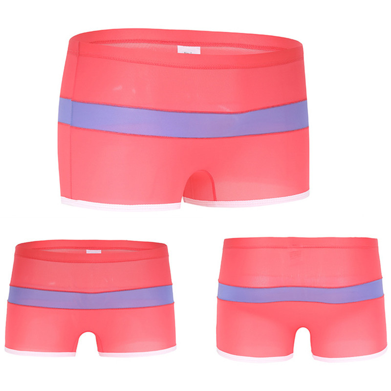 Mäkké sexy super tenké pánske spodné prádlo, ľadovo hodvábne boxerky, priehľadné nízkopodvozkové boxerky, priedušné pánske nohavičky Cueca Homme