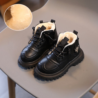 CAPSELLA KIDS Modne čizme s krznom 1-6 godina Jesen Zima Dječaci Djevojčice Kožne čizme za snijeg Dječje cipele Tenisice 21-30
