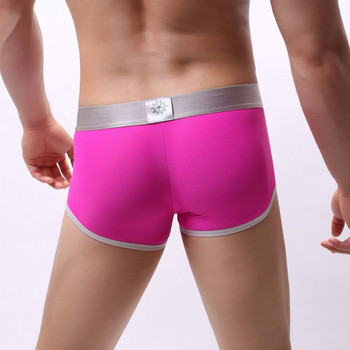 Секси бельо Cueca Boxer Men Shorts Solid Mens Clothing Boxers Panties Shorts Секси бикини шорти за мъже