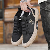 Vyriški vulkanizuoti batai vasariniai ledo šilko laisvalaikio sportiniai batai madingi plokščiapadžiai korėjietiški batai 2022 m. Nauji kvėpuojantys vaikščiojimo batai