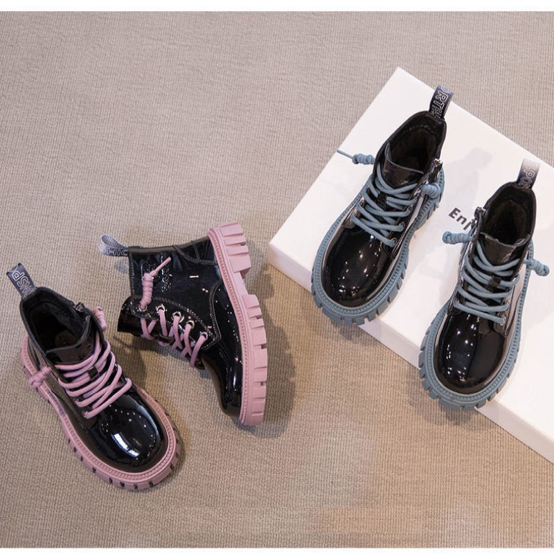 Ghete pentru copii la modă pentru fete, în stil britanic, pentru copii, toamnă, iarnă, calde, impermeabile, pentru băieți, cizme de zăpadă de 3-15 ani.