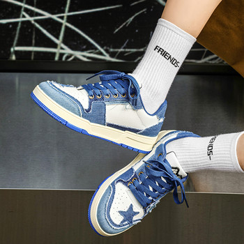 Дамски обувки Мъжки класически пънк хип-хоп обувки за скейтборд Модни ретро звезди Маратонки Двойки Студенти Спорт на открито Ежедневни обувки