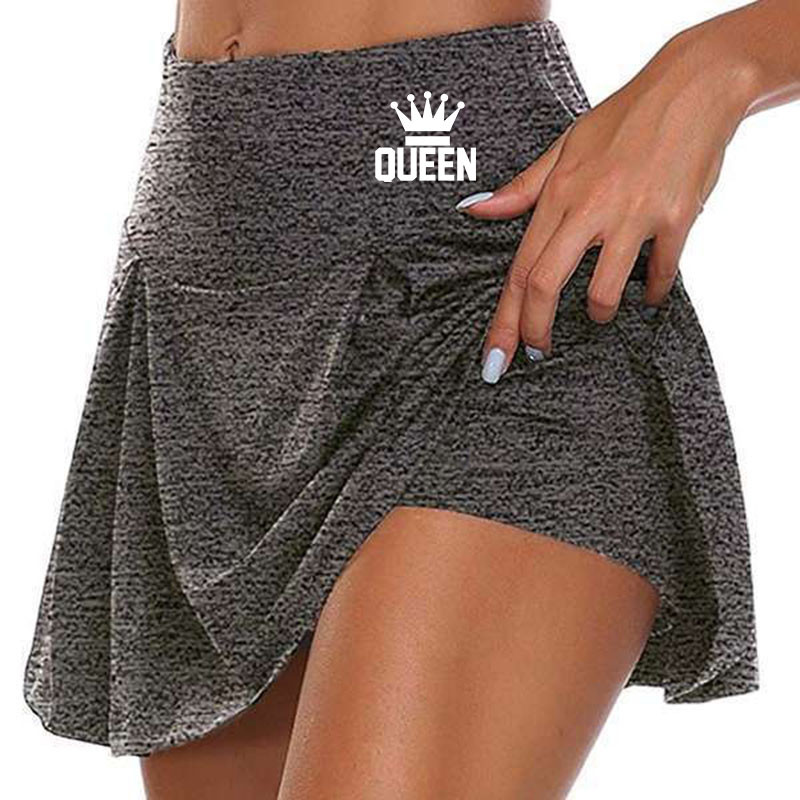 Ženska lažna dvodijelna sportska kratka suknja Yoga Sport Workout Odbojka Tenis Suknja za trčanje Atletska fitness uz more Pješčana plaža