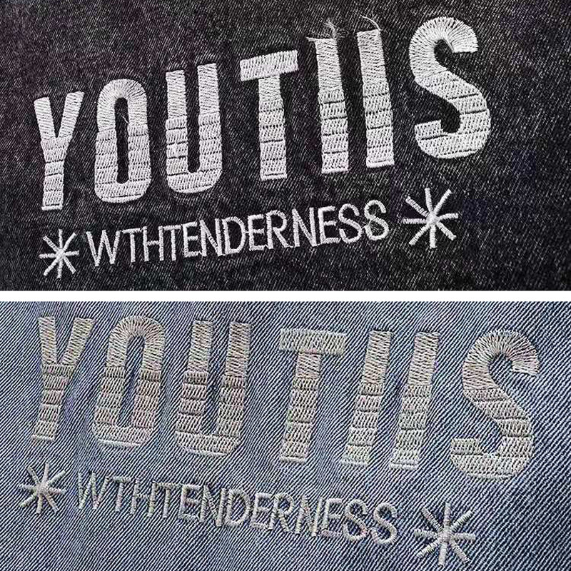 Veste vintage negru din denim, broderie pentru femei, ocazional, jachete fără mâneci, supradimensionate, 5xl, spalat, vestă de blugi Streetwear, scurtă Chaleco