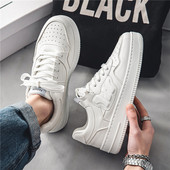 Jesen Proljetne Tenisice Muške Vulkanizirane Cipele Platforma Modne Bijele Kožne Cipele Ležerne Tenisice Muške Chaussure Homme