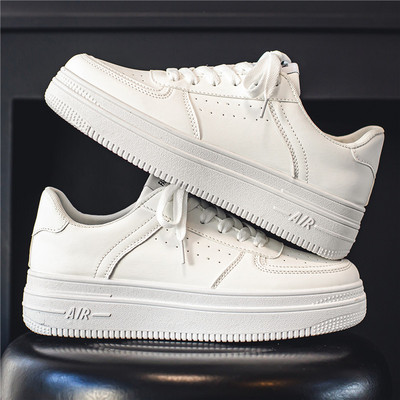 Jesen Proljetne Tenisice Muške Vulkanizirane Cipele Platforma Modne Bijele Kožne Cipele Ležerne Tenisice Muške Chaussure Homme