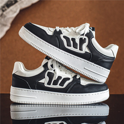 Jesen Proljetne Tenisice Muške Vulkanizirane Cipele Platforma Modne Bijele Kožne Cipele Ležerne Tenisice Muške Chaussure Homme