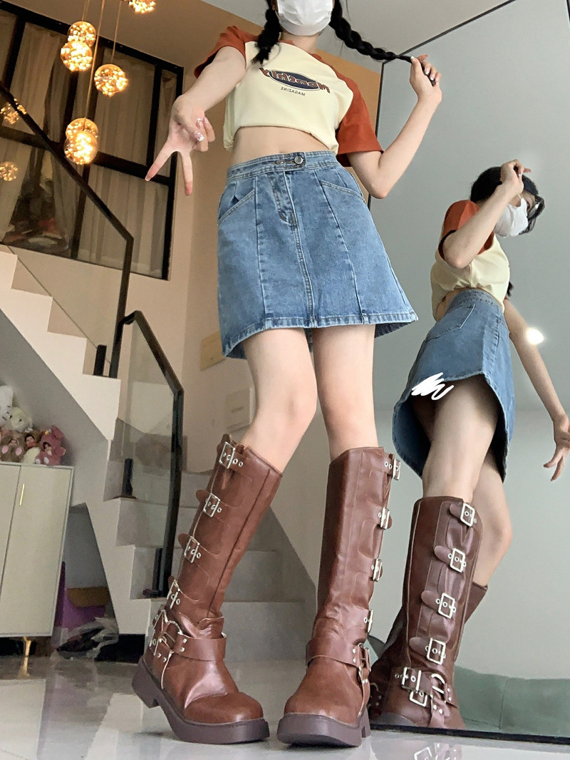 2023 Retro Wash Made Old Denim Fuste Femei Vară Talie înaltă Geantă subțire Fusta șold Design Sense Nișă Fusta A-line