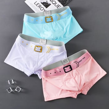 Ice Silk Boxer για Ανδρικά Εσώρουχα Μόδα Μπόξερ Σώβρακα Cozy Boxer Σορτς Λεπτά εσώρουχα Boxer Homme