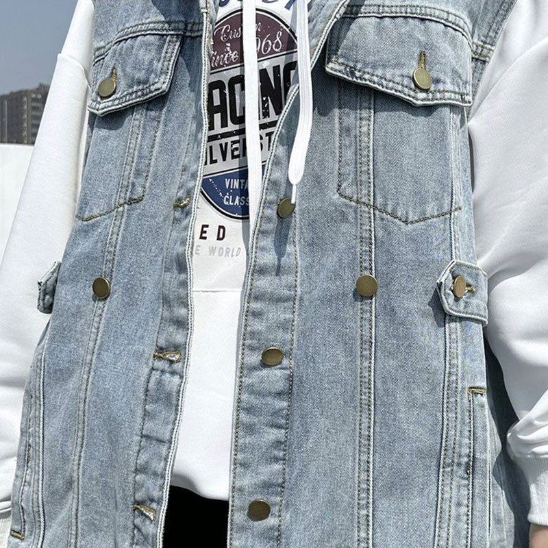 Ležerni široki traper prsluk Ženska ulična odjeća Plava crna Boyfriend jakne bez rukava 2023. proljeće ljeto na rever Jean Chalecos Mujer