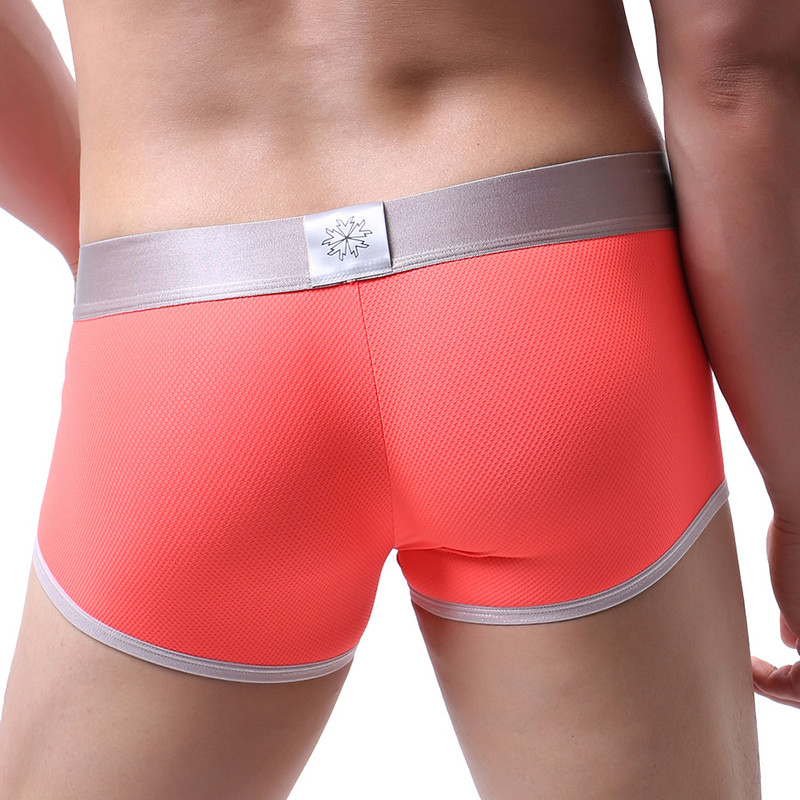 Lenjerie de corp de culoare solidă Boxer sexy pentru bărbați de nailon de înaltă calitate Lenjerie de corp pentru bărbați