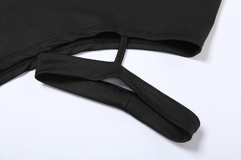 Nova crna elastična seksiModna šik jednostavna ležerna zgodna cool seksi ženska suknja s prorezom u struku Ženska suknja dominantne dame