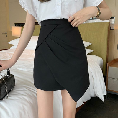 Fuste mini cu talie înaltă pentru femei, nou sosire, primăvară 2022, stil coreean, cu totul asortat, culoare uni, pentru femei, fustă scurtă elegantă în linie A W910