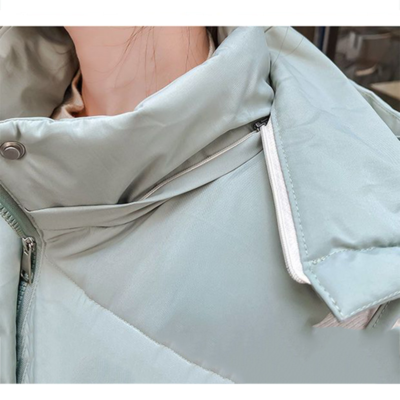 Pamučni prsluk srednje dužine s kapuljačom Ženski ležerni široki zimski kaput bez rukava, šešir koji se može odvojiti i ovratnik, topli podstavljeni prsluk