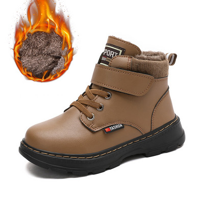 2023 m. Nauji vaikiški sniego batai Šilti neslystantys batai berniukams Mergaičių firminiai batai Patogūs kūdikių pliušiniai batai madingi sportbačiai