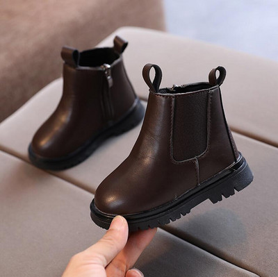 Cizme de modă pentru copii Cizme din piele PU Pantofi de iarnă noi pentru copii Prințesă Fete Încălzitor pentru picioare anti-alunecare Cizme de zăpadă 1-10 ani