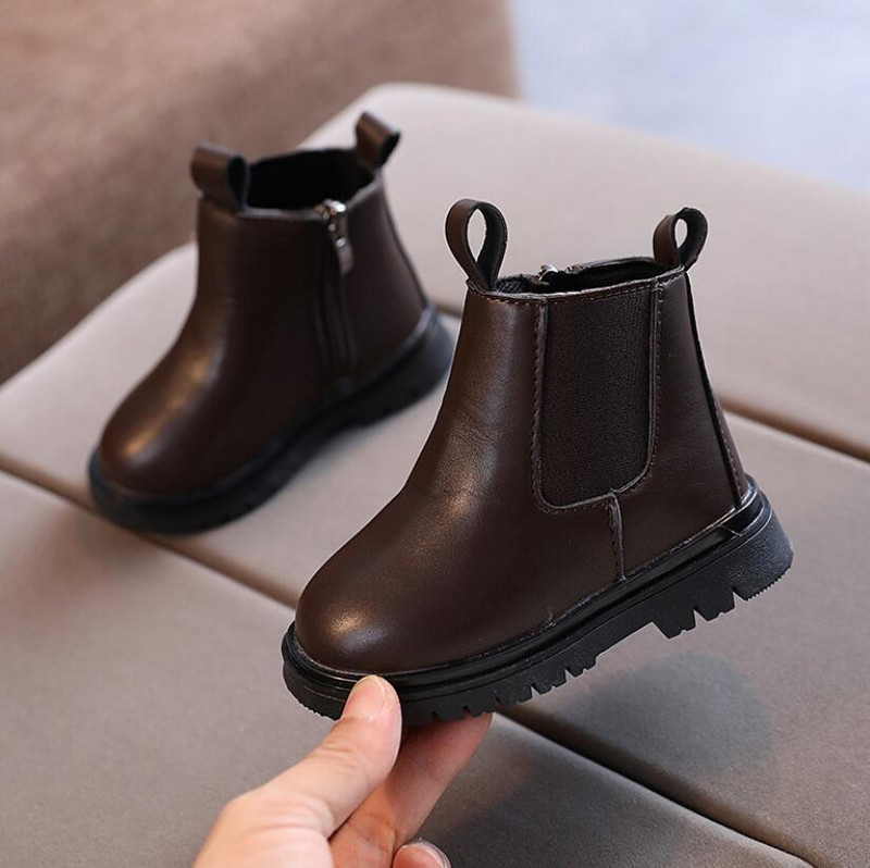 Cizme de modă pentru copii Cizme din piele PU Pantofi de iarnă noi pentru copii Prințesă Fete Încălzitor pentru picioare anti-alunecare Cizme de zăpadă 1-10 ani