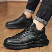 Toamna si Iarna Pantofi noi din bumbac Pantofi casual Pantofi inalti pentru barbati Pantofi vulcanizati