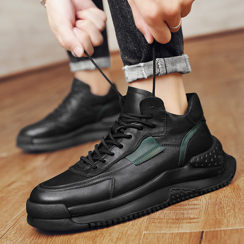 Toamna si Iarna Pantofi noi din bumbac Pantofi casual Pantofi inalti pentru barbati Pantofi vulcanizati