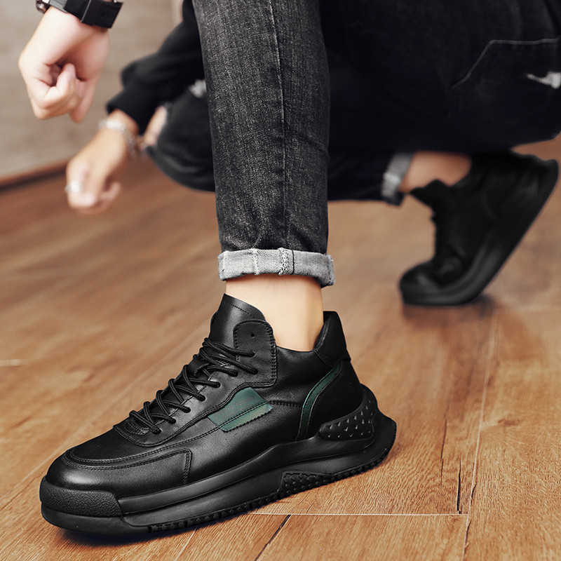 Toamna si Iarna Pantofi noi din bumbac Pantofi casual Pantofi inalti pentru barbati Pantofi vulcanizati