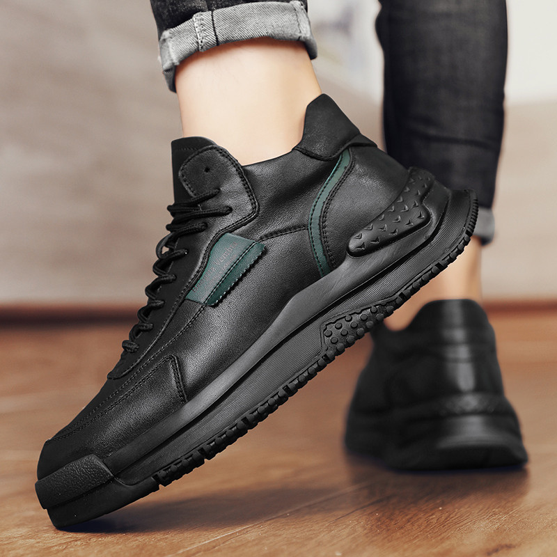 Toamna si Iarna Pantofi noi din bumbac Pantofi casual Pantofi inalti pentru barbati Pantofi vulcanizati