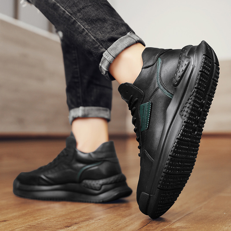 Toamna si Iarna Pantofi noi din bumbac Pantofi casual Pantofi inalti pentru barbati Pantofi vulcanizati