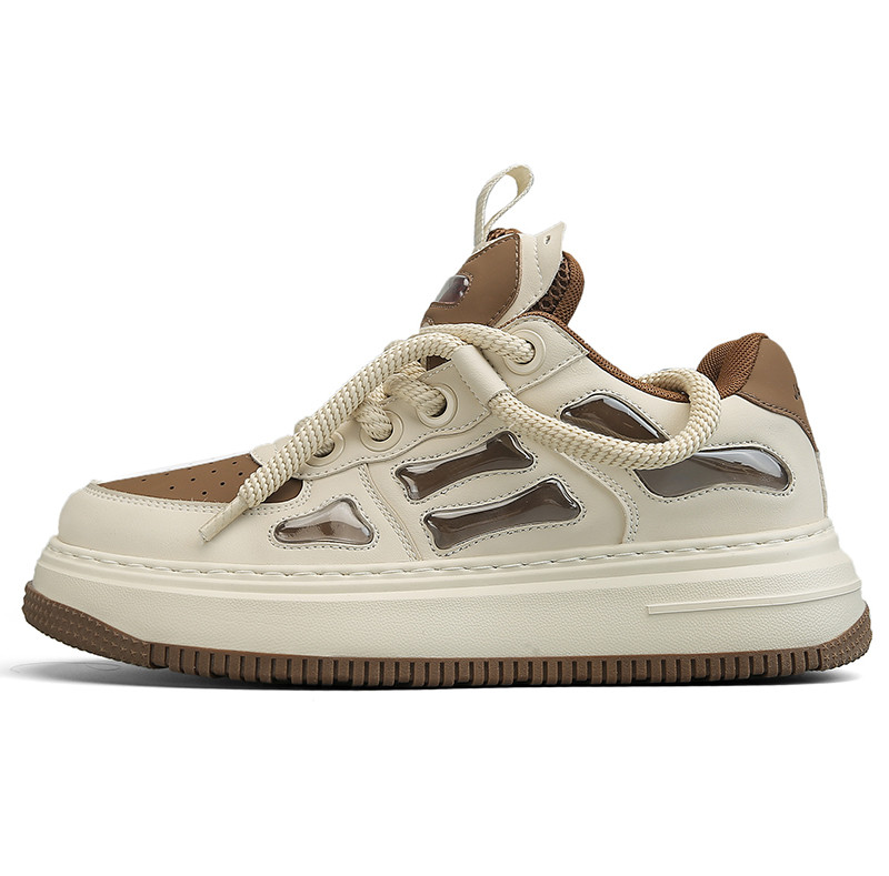 Talpă groasă, versatilă, pantofi greoi pentru bărbați, tendință 2023, cu șireturi, pantofi sport casual, respirabili, cu talpă moale, pantofi pentru bărbați