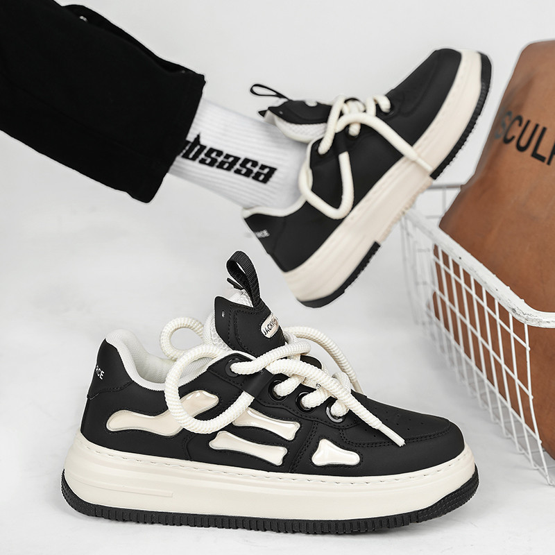 Talpă groasă, versatilă, pantofi greoi pentru bărbați, tendință 2023, cu șireturi, pantofi sport casual, respirabili, cu talpă moale, pantofi pentru bărbați