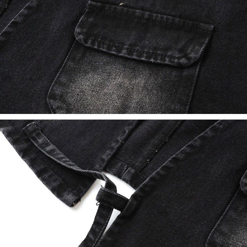 Vintage kratki traper prsluk s V-izrezom Ženski široki ležerni kaubojski kardigan bez rukava na vezanje 2023. proljeće ljeto Boyfriend Jean Chalecoa