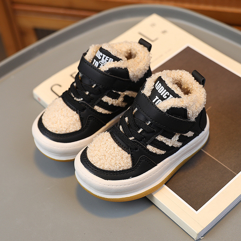 Dječja Zimska pamučna obuća Djevojčice Tople čizme za snijeg s debljim krznom Zimska sportska obuća za dječake Meke zimske cipele za bebe