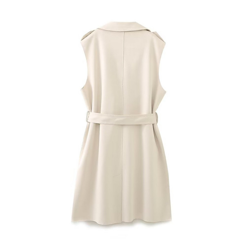 UNIZERA2023 Toamna Nouă Moda Femei din piele intoarsa de lungime medie, jachetă de cal, haină de vânt